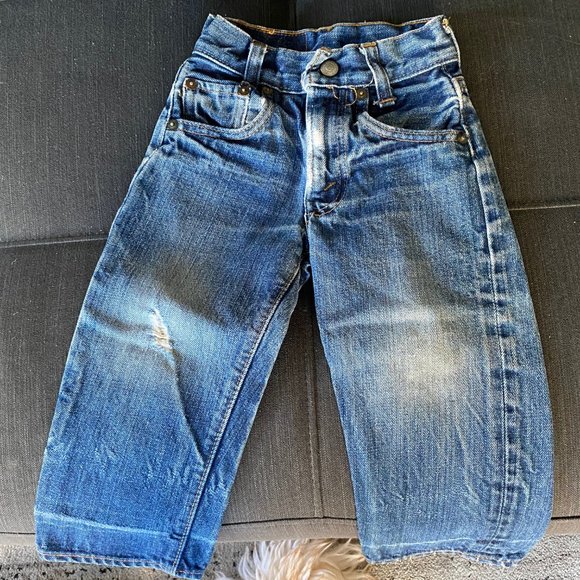 Vintage 70s 80s Levis 302-0117 Kids Toddler Denim Jeans W19” X L14"